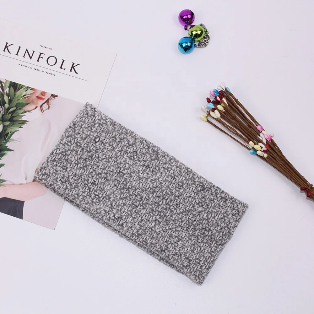 New Europe And America Wool Knit Wide Warm Breathable Sports Headband Women Crochet Knitting Wash Face Apply Mask Hair Band