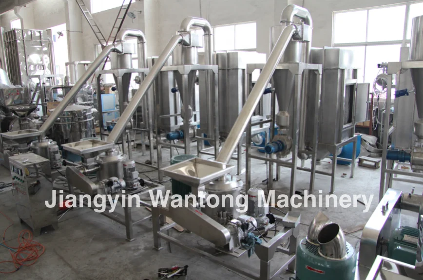 WFJ automatic dried fruit production line maize salt pepper grinder grinding machine complete plant