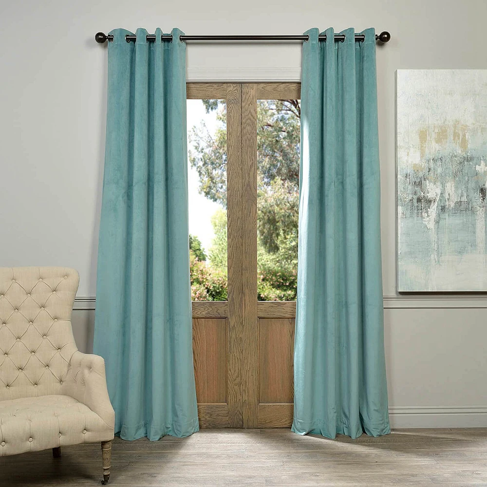 
china manufacturer modern minimalist nordic style velvet bedroom curtain for door 