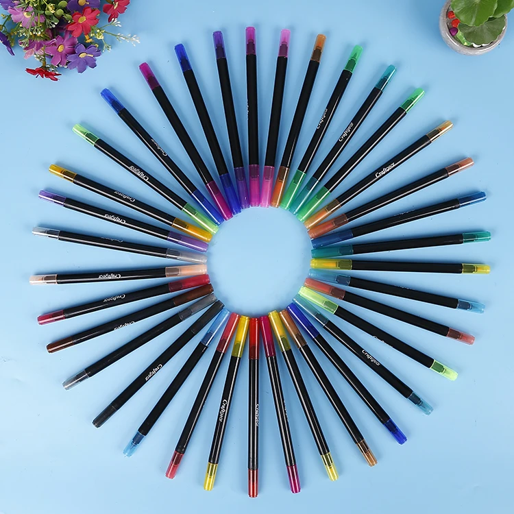 pen of Wenzhou  writing fluent  dual tip brush marker pens color marker with  dual brush tip  pens nylon nib