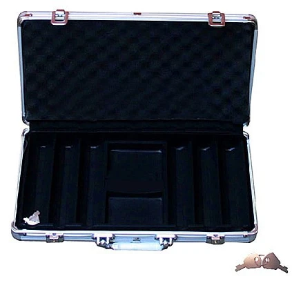 custom Slap-up silver aluminum poker chip case RZ-SPC-021