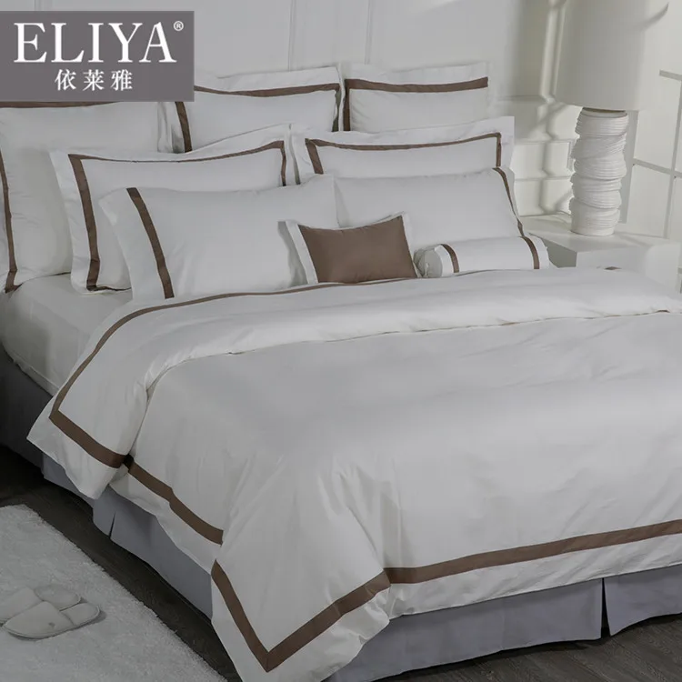 ELIYA hotel products bed sheet,hand embroidery designs for bed sheets