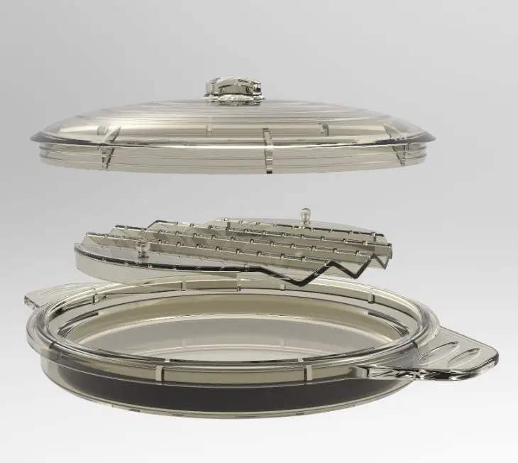 2021 Amazon hot sale Microwave Steamer Collapsible Bowl Silicone Steamer