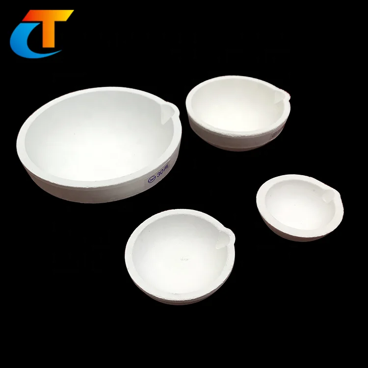 Огнеупорный плавленый кварцевый тигель из силикона и керамики Чаша для плавления стекла