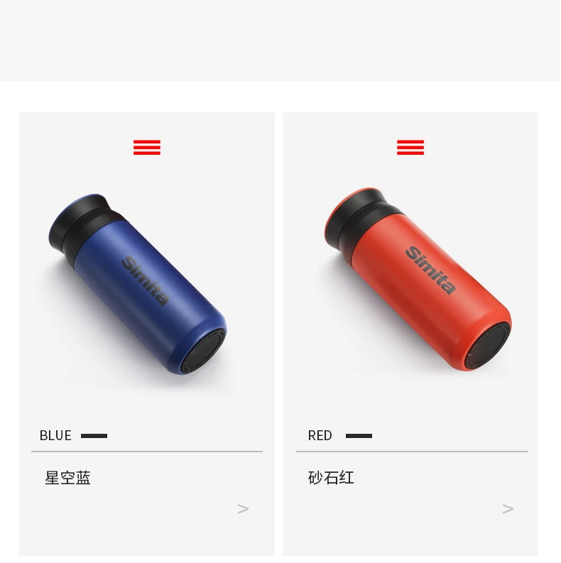 
SIMITA Water Bottles 400ml Vacuum Flask 304 Stainless Steel Insulated Leak Proof Thermos bottle for Sports 