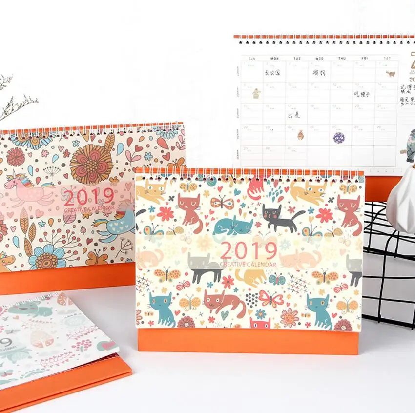 2019 promotion chinese calender printing service