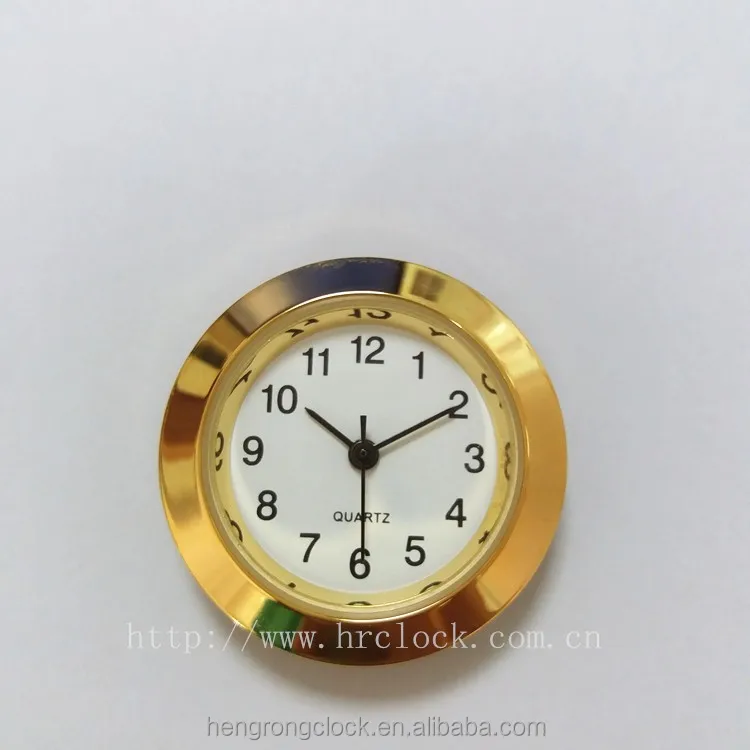 
25mm mini clock inserts miniature watch inserts PC21 metal clock inserts wholesale 