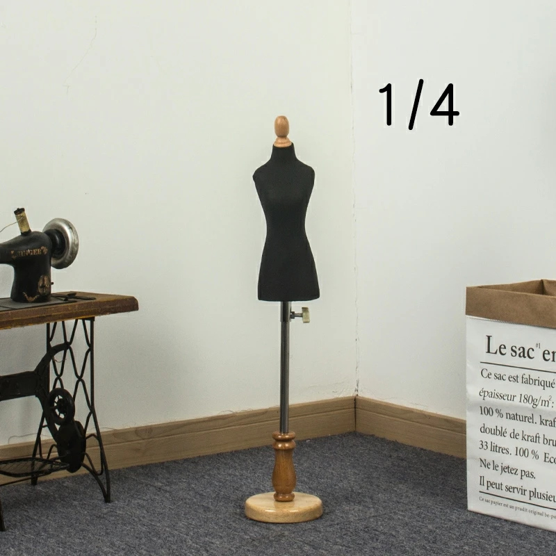 1/4 Rigid foam half body female mini mannequin stand torso woman