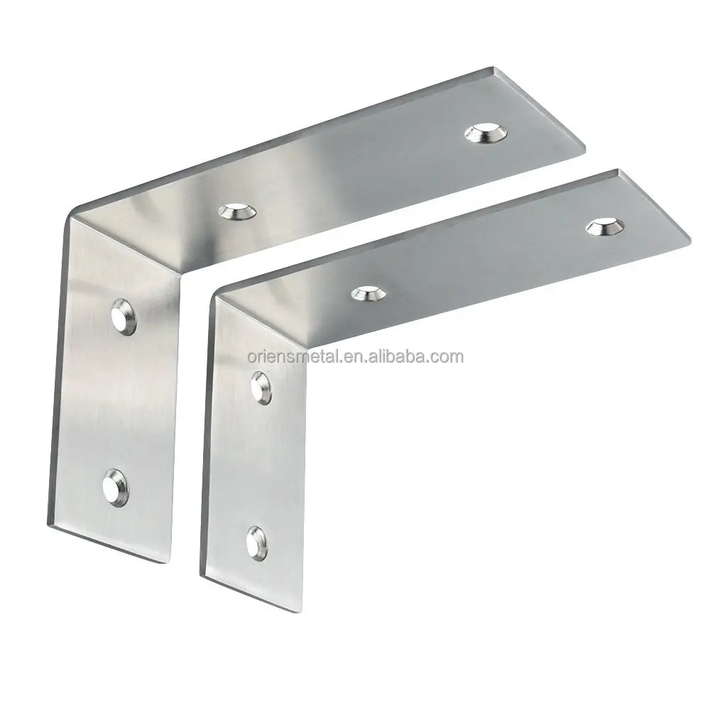 
OEM ODM custom Metal L Shaped Flat Fixing Mending Plates Bracket 