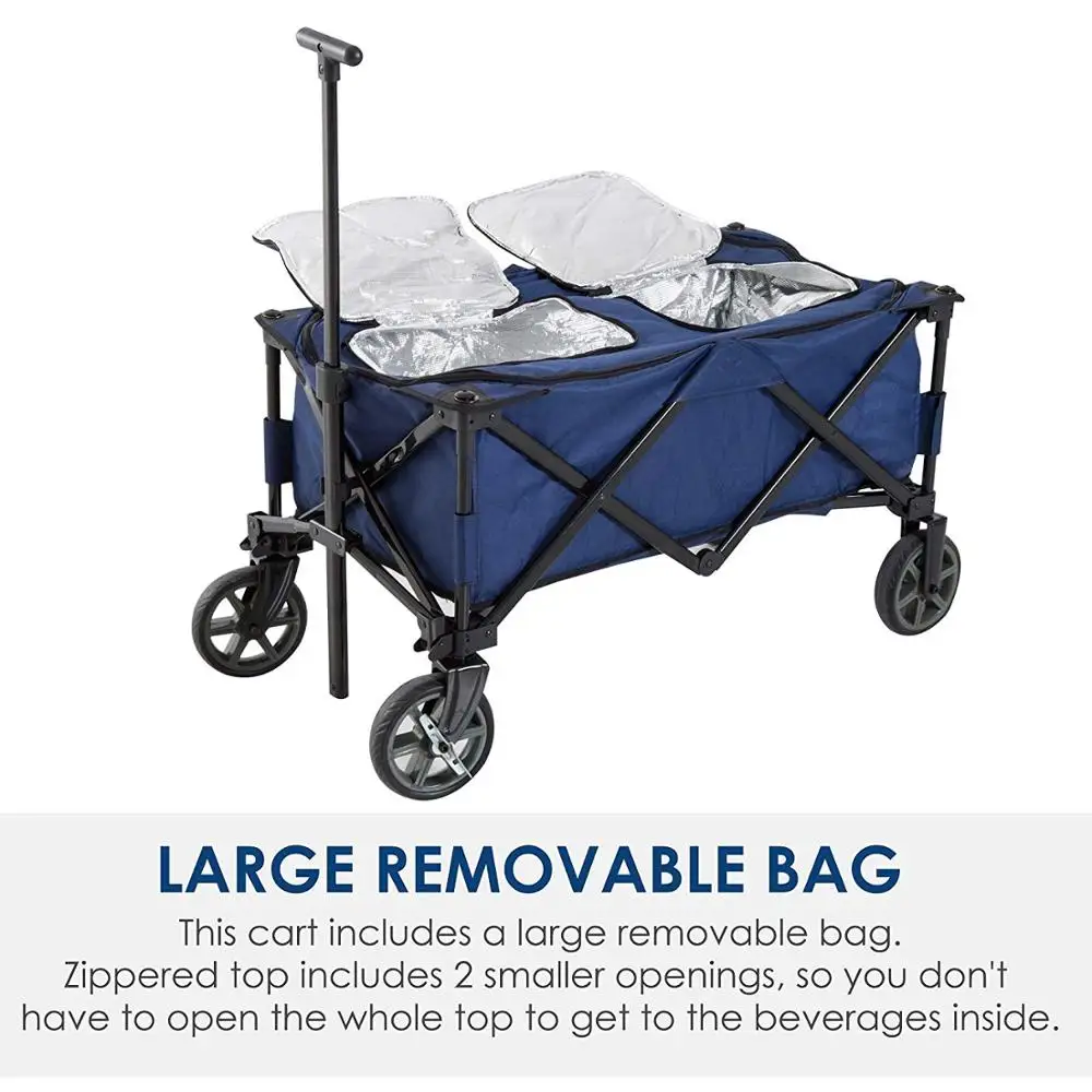 
Folding Cooler Wagon For Beach Use 