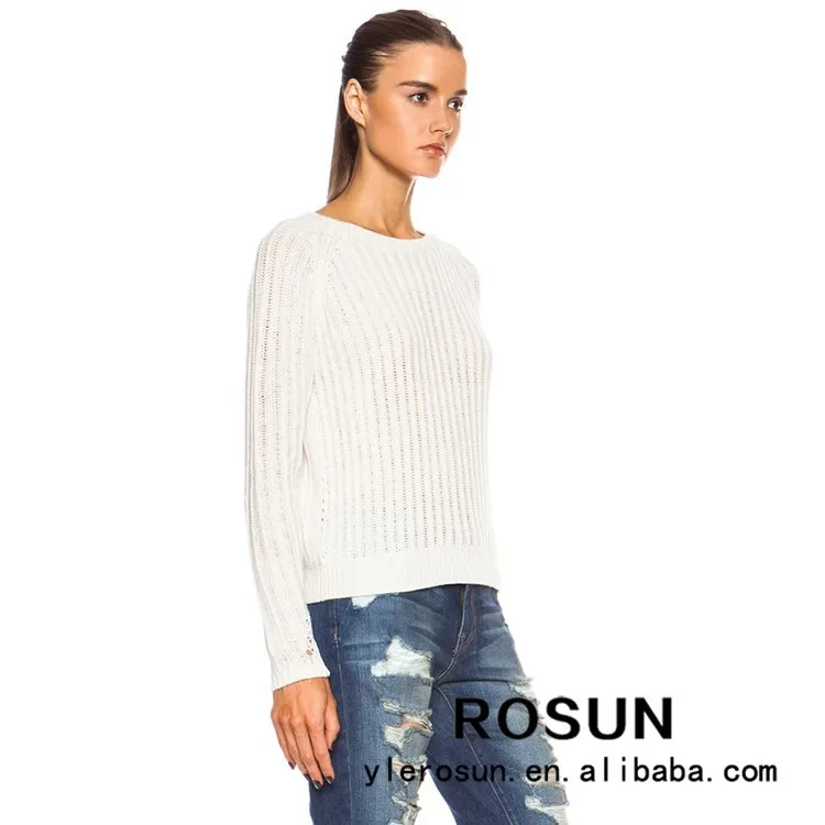 Высокое качество ребра вязать женщины необычные пуловер дизайн дамы мода корейский свитер