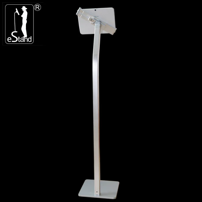 eStand BR22022Q free flooring tablet stand adjustable aluminum clamp for ipad pedestal