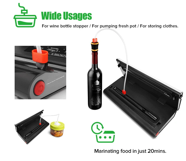 12V/240V Stainless Steel Vacuum Food Sealer For Indoor And Outdoor Use