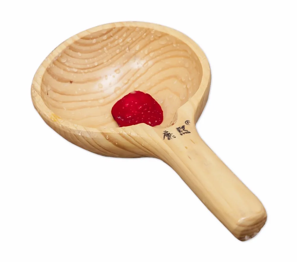 durable cedar wooden scoop different types of ladle spoon