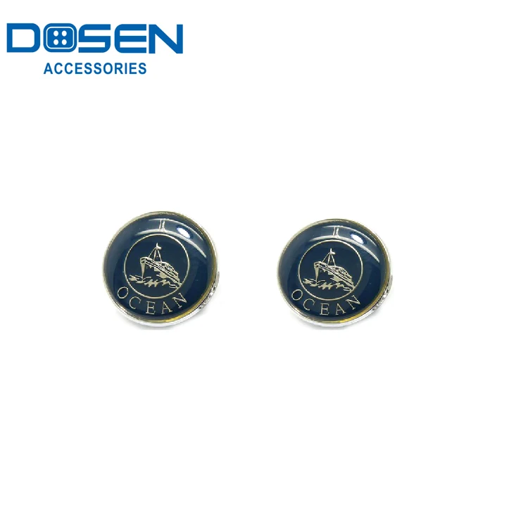 Clear Enamel Cap Covered Apparel Accessories  Denim Jeans Custom Logo Jacket Metal Clips Push Button