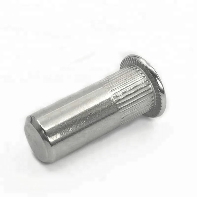 SS304 SS316 Stainless Steel Flat Head Hex Rivet Nut