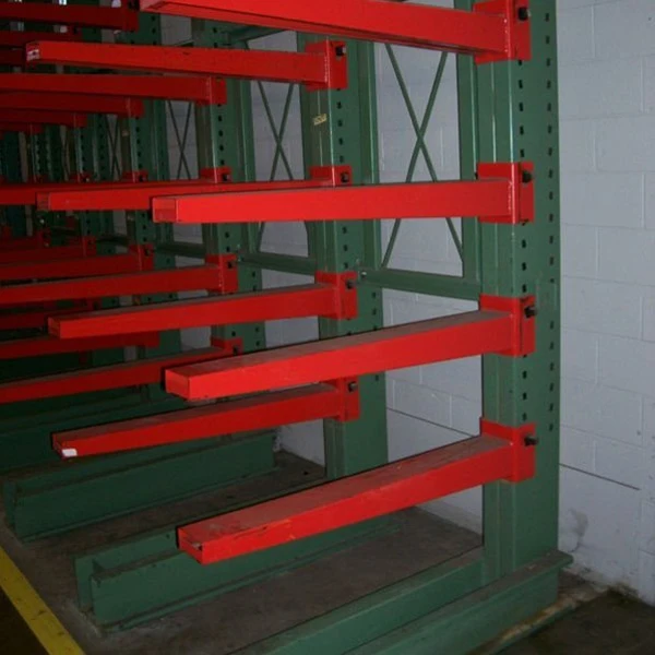 Сверхпрочная металлическая Регулируемая складская двухсторонняя консольная стойка