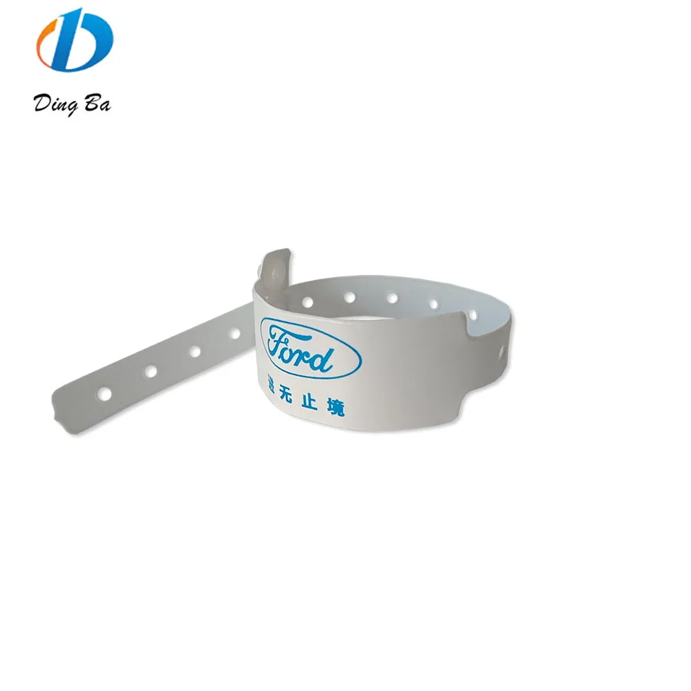 Виниловый одноразовый браслет, недорогой пользовательский ПВХ L-образный Новый, больничные мероприятия, пластиковые ID браслеты