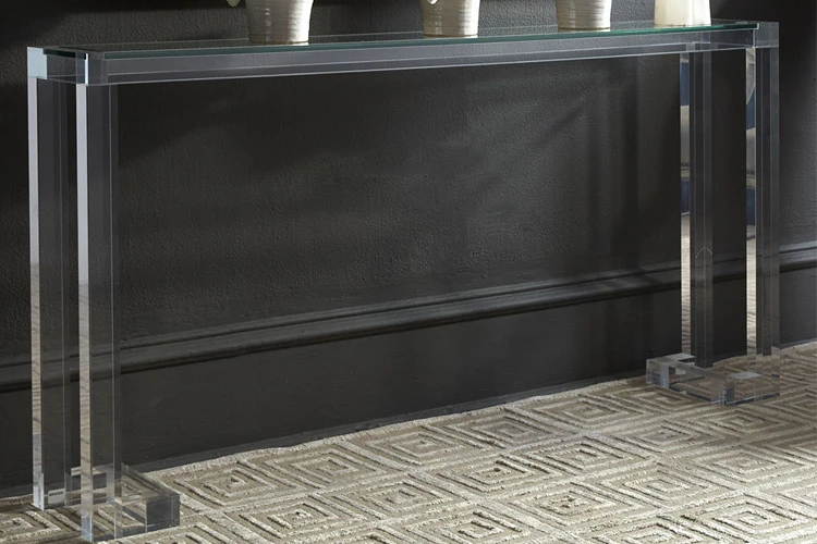 Luxury Acrylic clear Home & Hotel Console Table Hall Table