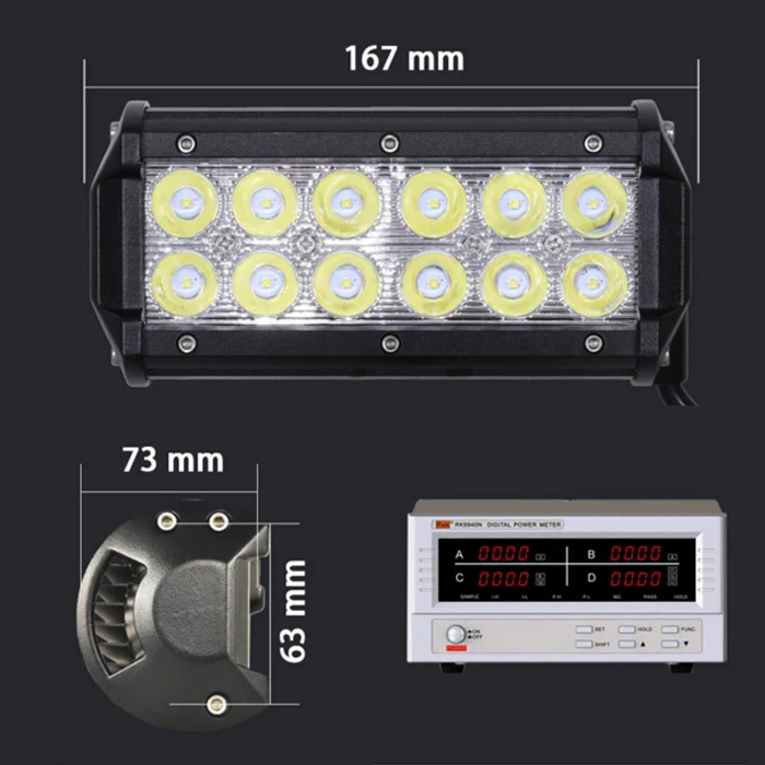 Flood Spot Combo Beam Work Light LED Light Bar for Trucks SUV ATV 4x4 4WD Working Lights Off-road Driving Lamp