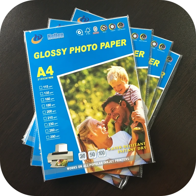 doble cara papel fotografico glossy para inkjet impresora