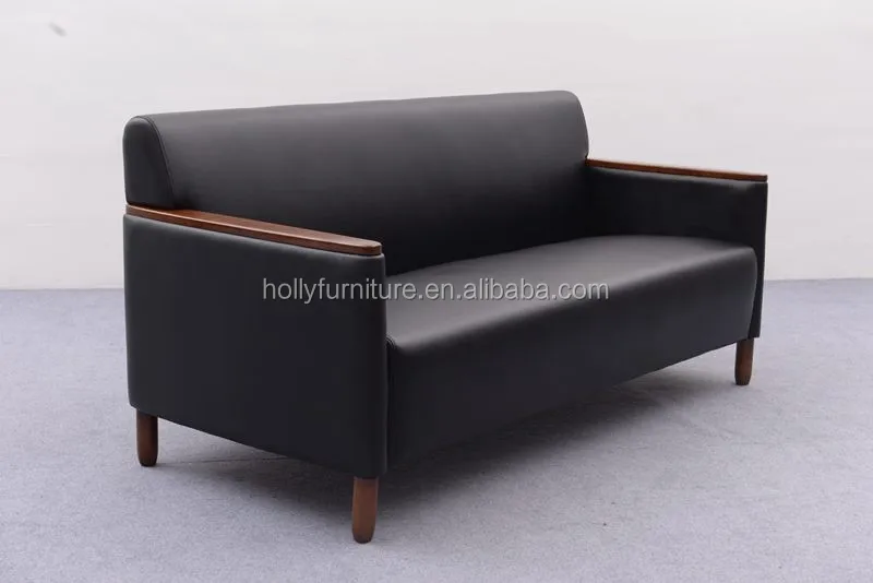 Hollyfurniture HL-8056 грецкого ореха деревянный подлокотник кожаный
