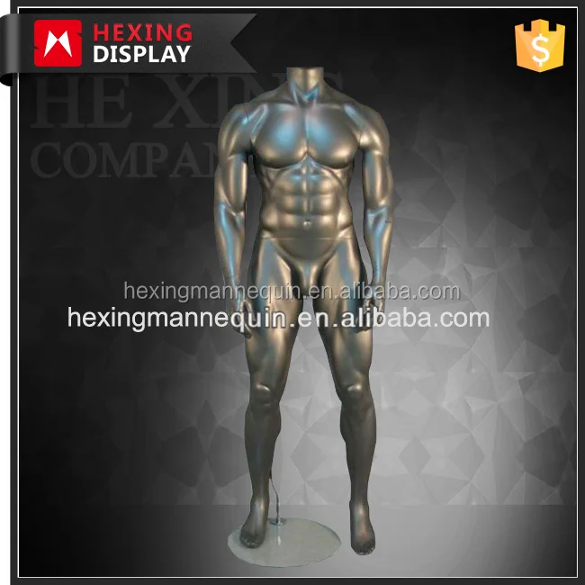 Wholesale adjustable muscle male mannequins headless realistic mannequin for sale