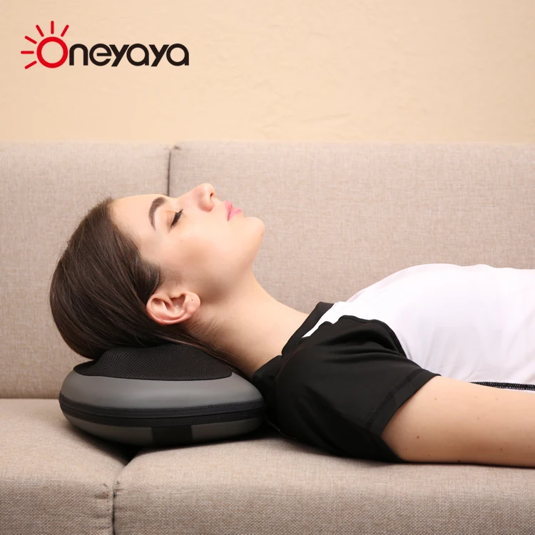 Most Selling Products Gray Kneading Car Head Neck Massage Pillow