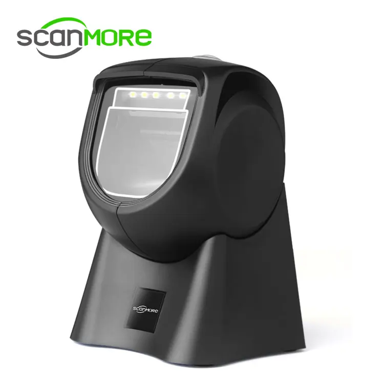 2D POS Desktop Barcode Scanner Hand -free Omnidirectional Laser Symbol Scanners