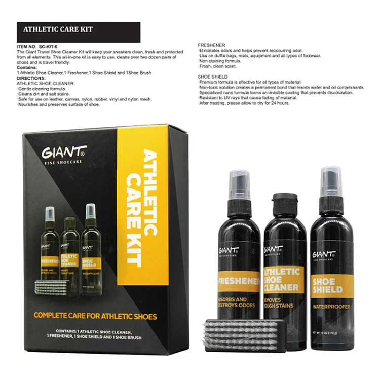 Giant shoe care kit spray shoe deodorant waterproof cleaner