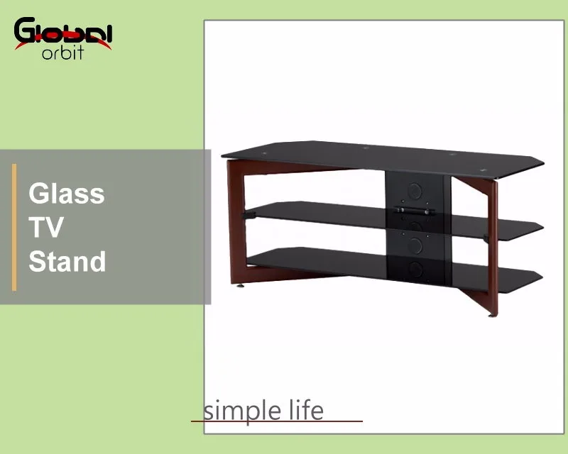 High Quality Modern Design Tempered Cheap Glass Corner TV Stand