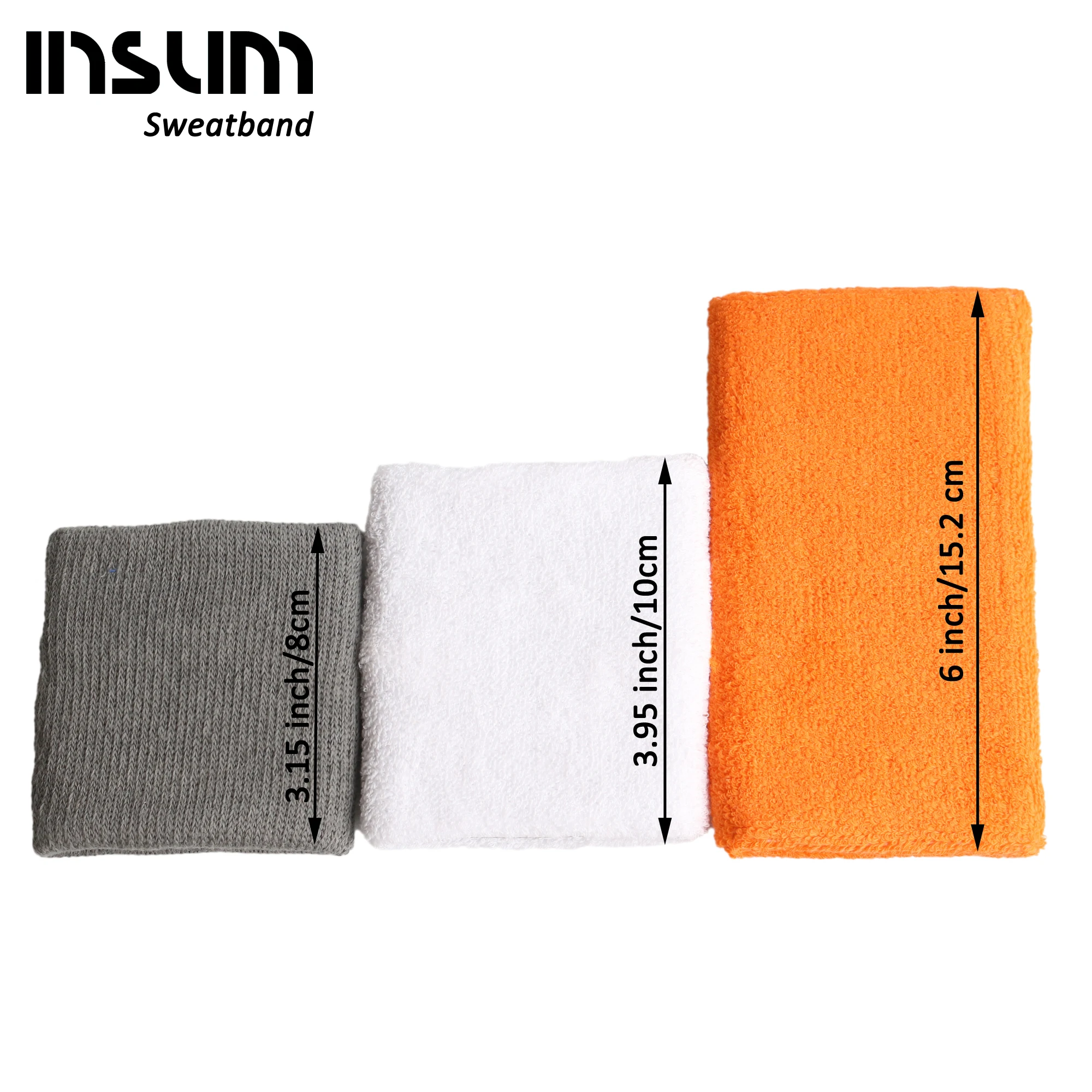
Insum Combed Cotton Comfortable Sweatband For All Sports White Color 