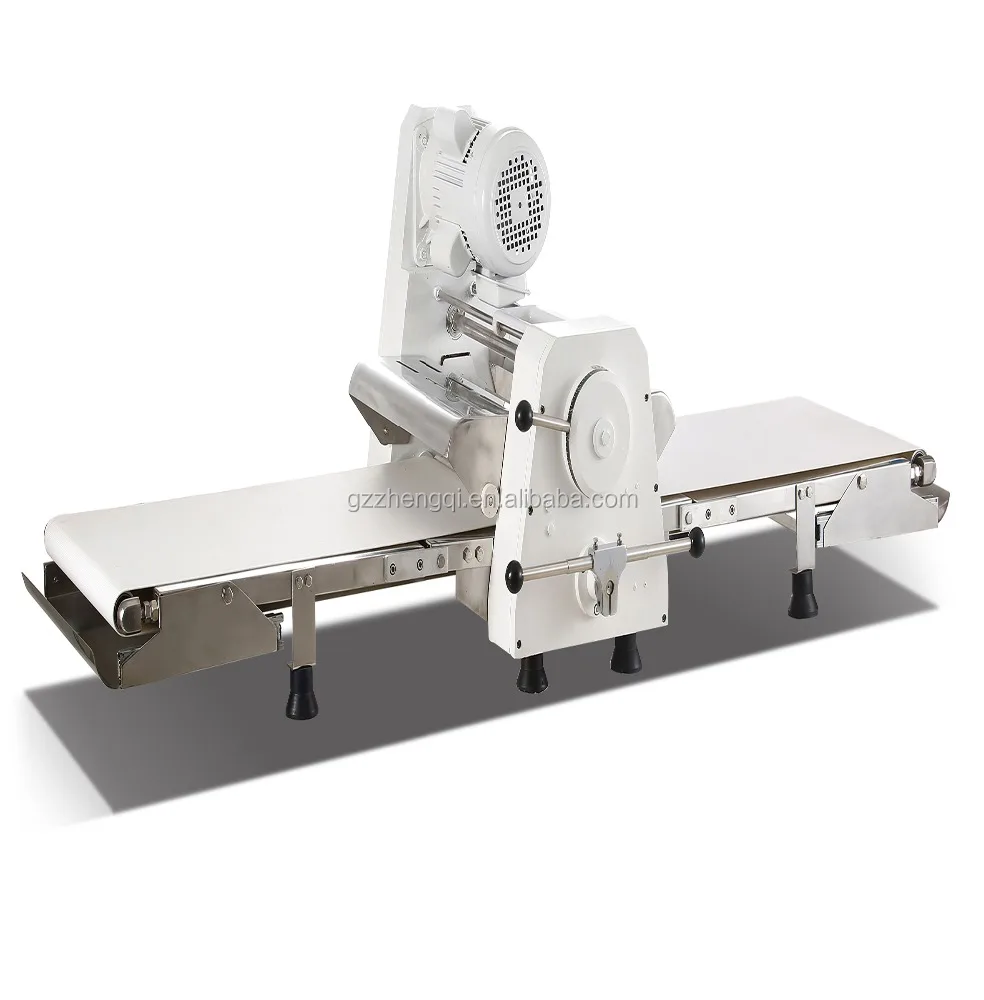 Hot Sale Bakery Equipment small dough sheeter machine dough sheeter cutter machine table top dough sheeter machine (Z Q F-520)