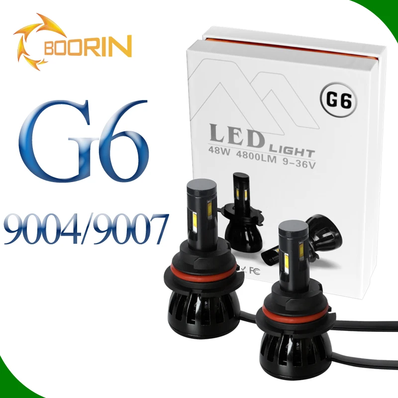 new quality led car headlights 90049007 low beam for car lamp 48w 4800lm 9-36v good selling for russia