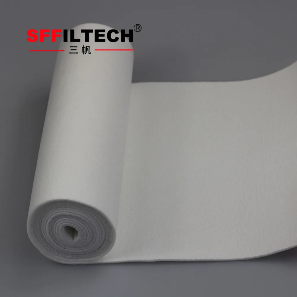 1 micron glazed PP non woven fabric liquid filter cloth for water filtration