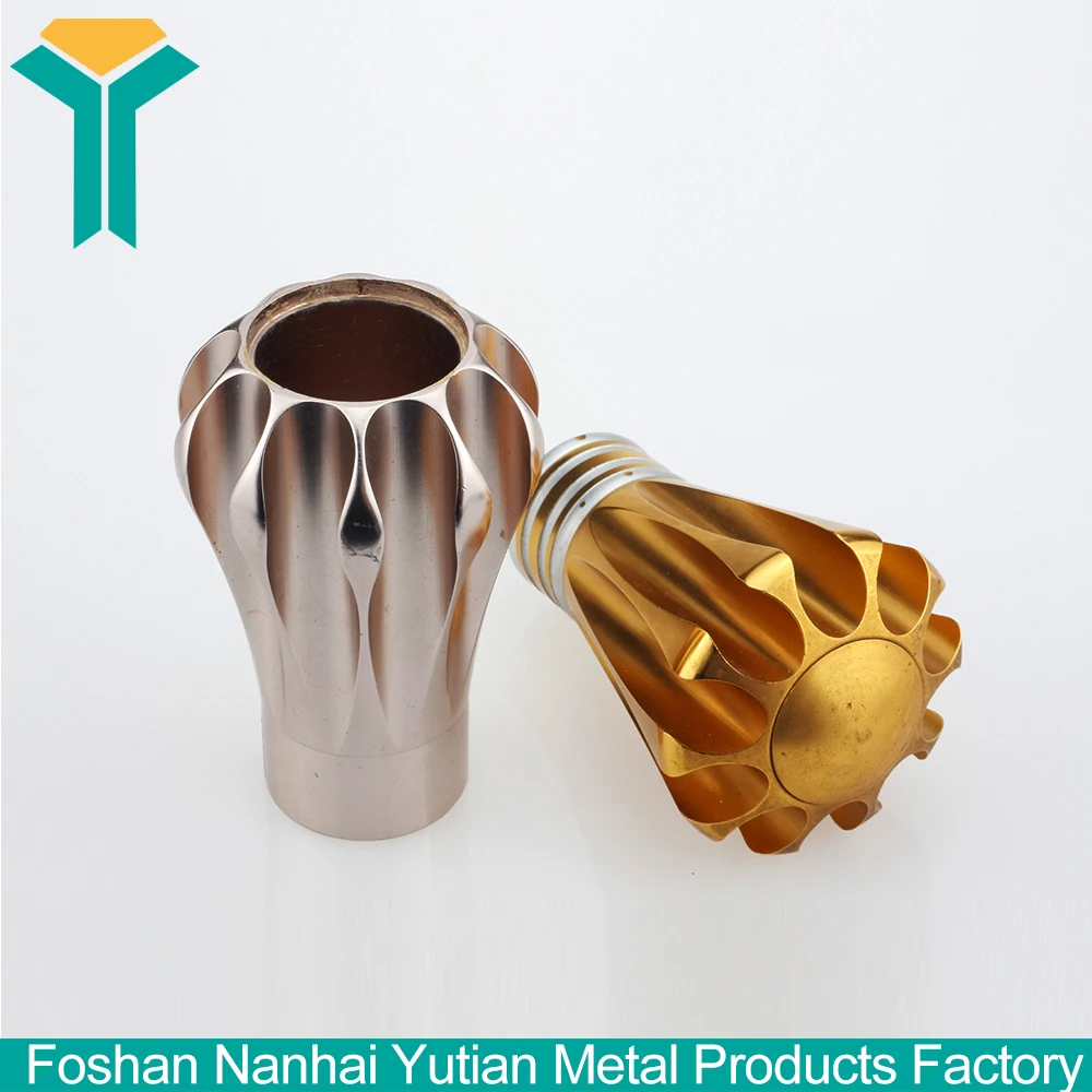 deluxe curtain rod aluminium ceiling mounted hospital curtain pole with curtain finials