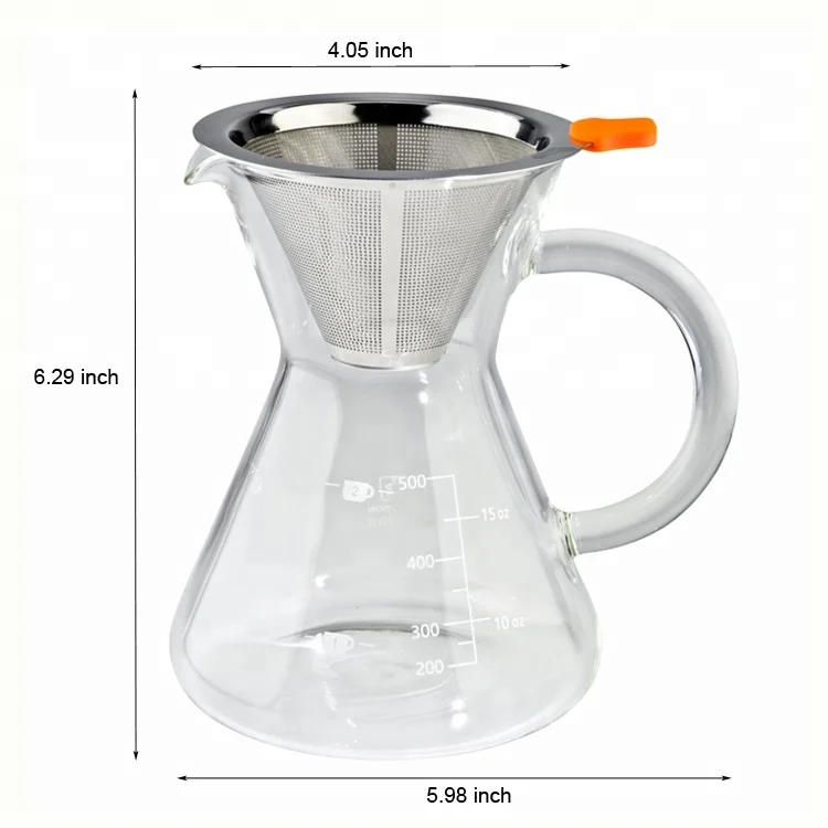 Unique Bamboo Pour Over Pour Over Coffee Maker With Glass Coffee Dripper