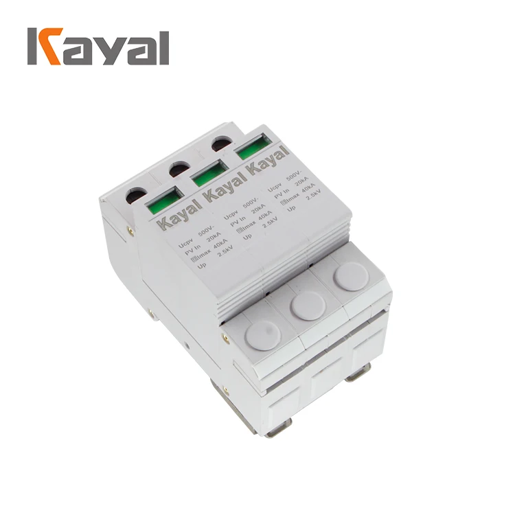 WenZhou Factory Price Free Sample Solar PV 20KA 40KA 2P DC 500V 800V 3P DC 1000V Power Arrester Surge Protective Device SPD