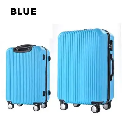 360 degree spinner caster mute wheel trolley luggage abs pc hard suitcase light weight cheap travel bag