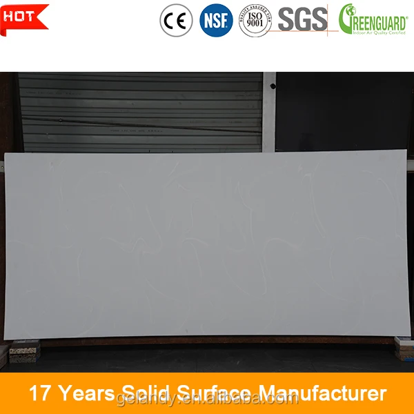 Korean Solid Surface,White Artificial Stone acrylic Solid Surface Sheet