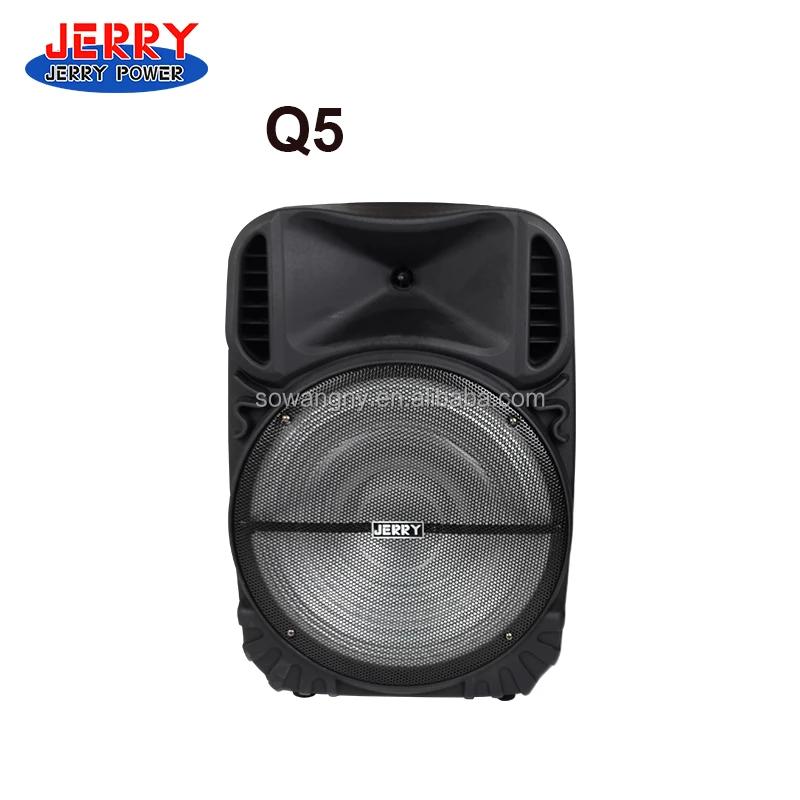 Jerry JR-Q5 karaoke speaker15 inch DJ rechargeable portable speaker