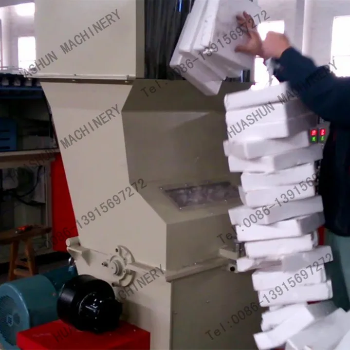 EPS foam styrofoam hot melt crusher recycling machine for recycling waste expanded polystyrene foamed