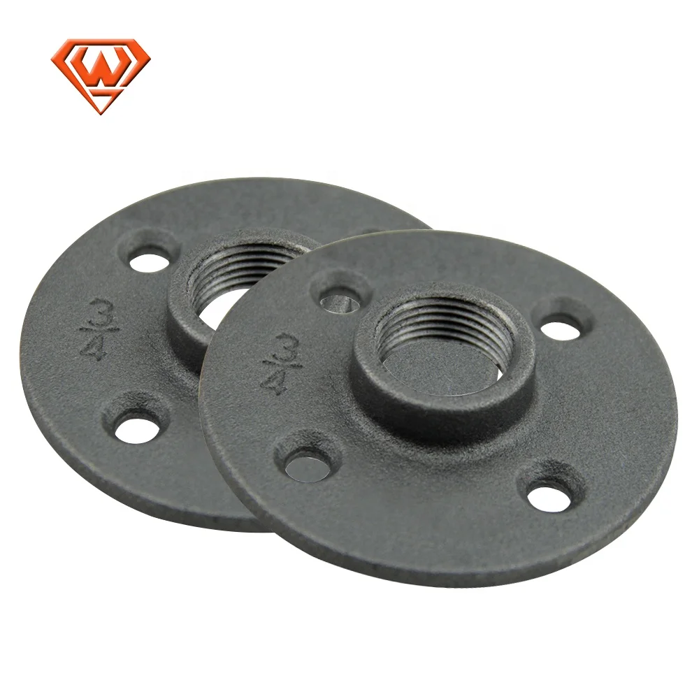 
High Quality Decorative Pipe Flange Black Malleable Iron Pipe Fittings Flange  (839203059)