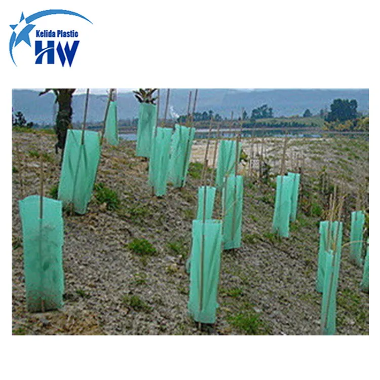 Best Price Weatherproof Resistance Anti-UV PP Corrugated Plastic Tree Guards/Tree Protectors/Tree shelters manufacturer