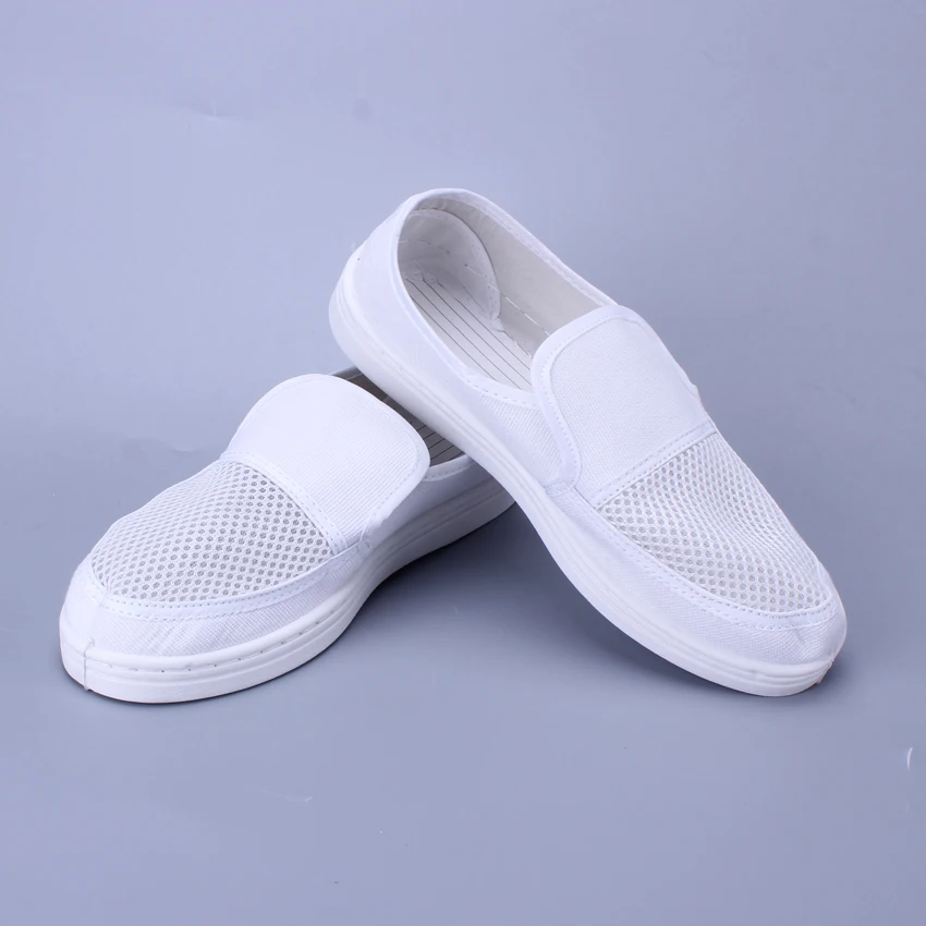 High Quality Fashionable PVC Anti-Static Canvas Shoes Cleanroom ESD Mesh Canvas Shoes