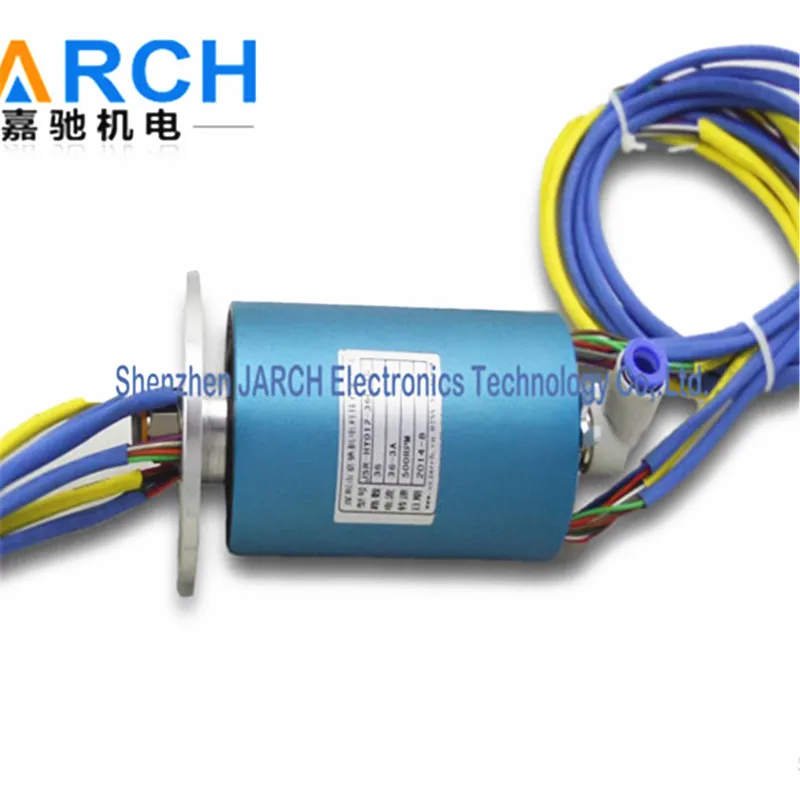 High pressure pneumatic electrical slip ring connector for pneumatic and hydraulic pressure with OD 6mm