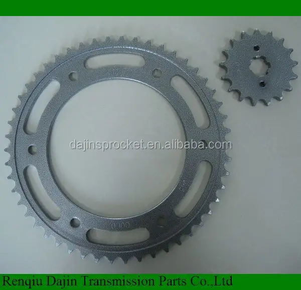 
Dajin 1045 motorcycle sprockets kits/parts for motorcycle shineray/d70 motorcycle chain and sprocket 