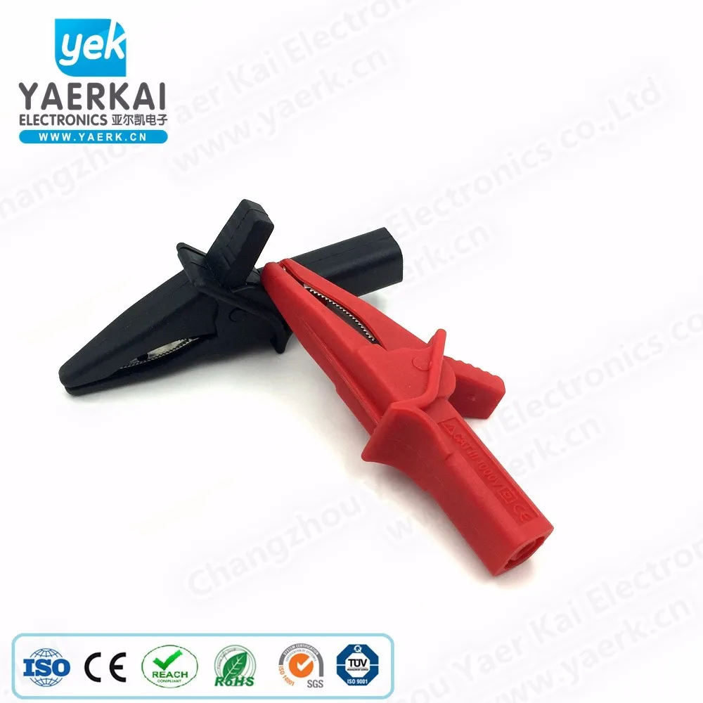 
30A 1000V safety alligator clip battery test clip for sale 