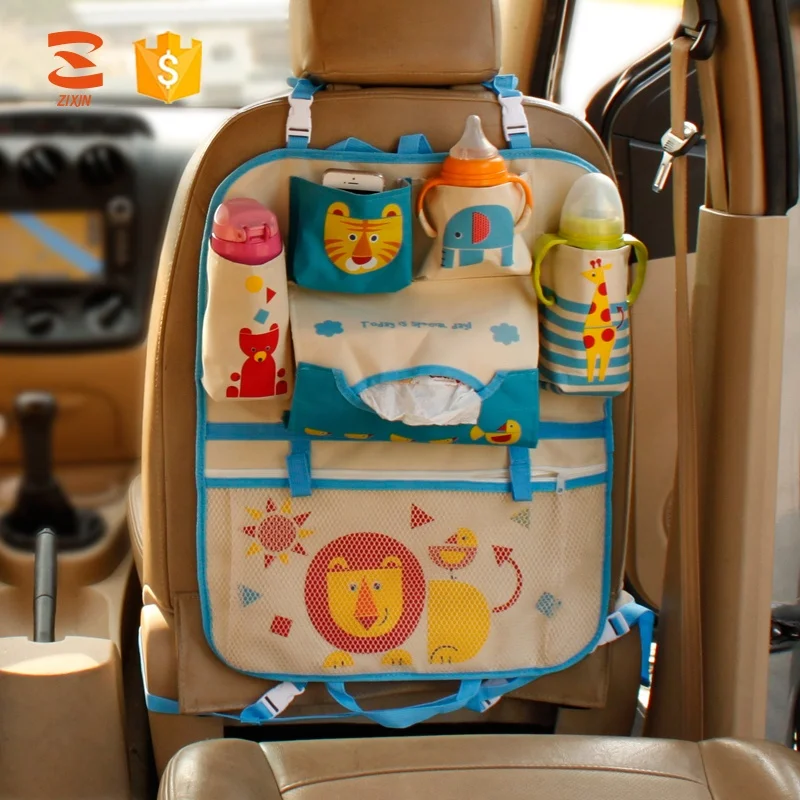 
Wholesale Washable Hanging Cute Cartoon Car Organizer Backseat For Kids 