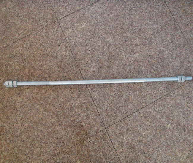 finished as hot dip galvanized  steel 1045 grade 8.8  threaded anchor bolt